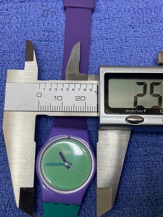 Swatch Watch Fun In Blue with double wrap strap main image 7